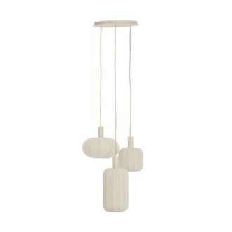 Light & Living Light & Living - L&aacute;mpara Colgante - Tufia - Crema - Textil - Gran