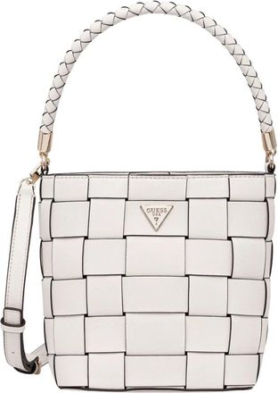 Guess Maylee Bucket Bag - Dames - Handtassen - Beige - ONE Size - Polyester - Tassen