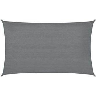 TecTake Toldo de hdpe resistente a la intemperie con 185 g/m&sup2;, 3 x 5 m, gris