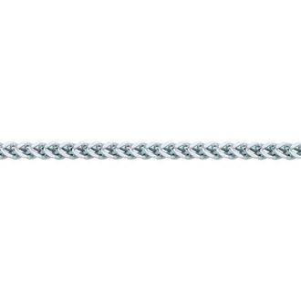 Jewelco London Silver Franco 3D Curb Necklace 4mm 26