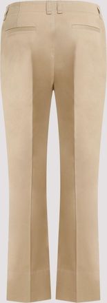 Saint Laurent Womens Camel Cotton Pant - Tan - Size EU 38 (Womens)
