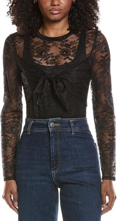 Toccin Giselle Tie Front Lace Bodysuit