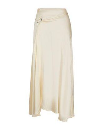 8 by YOOX SILK GATHERED MAXI SKIRT