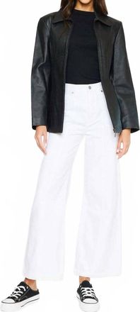 Kancan Mara Ultra High Rise 90s Wide Leg Jeans In White