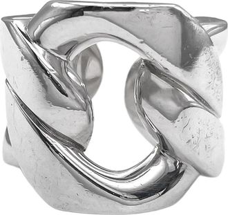 Herm&egrave;s Silver Silver 925 Band Ring (Pre-Owned)