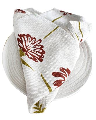 French Home Set Of 4 Tropical Garden Napkins