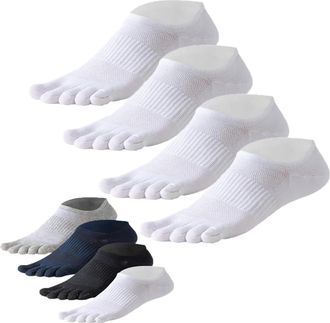 Generic Serasox Toe Socks Women Men,Serasox Bamboo Toe Socks, Serasox Barefoots Socks,High Performance Athletic Running Five Finger Socks (White,One Size)