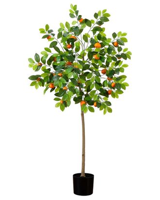 Nearly Natural 5ft Artificial Tangerine Tree
