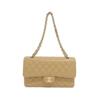 Chanel Pre-owned Caviar Skin Shoulder Bag - Dames - Pre-owned - Beige - Maat: ONE Size Leer