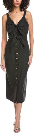 Toccin Steffie Double Tie Front Midi Dress