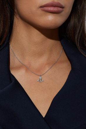Vivienne Westwood Brass Necklace Ondina, Womens, Silver