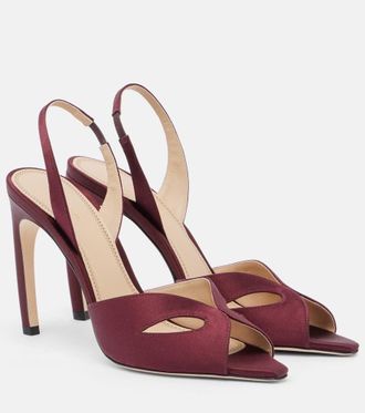 Victoria Beckham Sandalias Harlow de sat&eacute;n