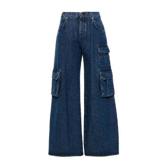Off-white Cargo Wide Leg Jeans