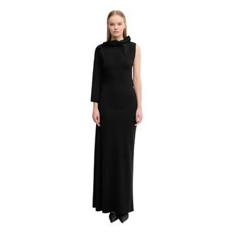 Sportmax Nicchia Maxi Jurk - Dames - Jurken - Zwart - Maat: S Viscose