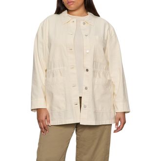 Sanctuary Greenhouse Cotton Jacket in Collagen White at Nordstrom, Size 2 X