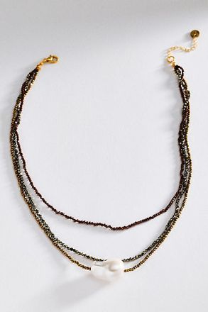 Maison Irem Triple Pearl Necklace