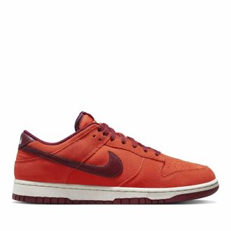 Nike Mens Dunk Low Sneakers In Hot Orange