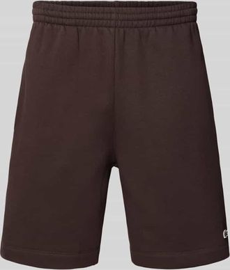 Lacoste Regular Fit Sweatshorts aus Baumwoll-Mix in Schoko, Gr&ouml;&szlig;e XXXL
