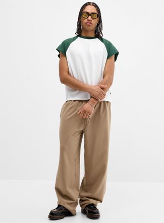 Djab Mens Washed wide-leg sweatpant Relaxed fit Imported from Seoul