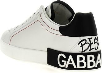 Dolce & Gabbana Mens Bicolor Calfskin Sneakers