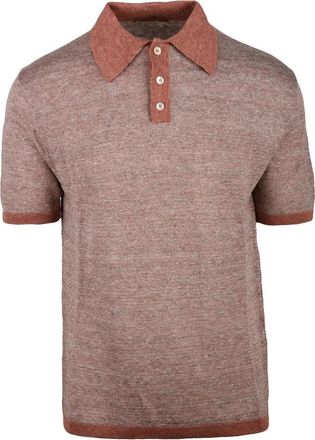 Daniele Fiesoli Knit Polo Linen - Rust