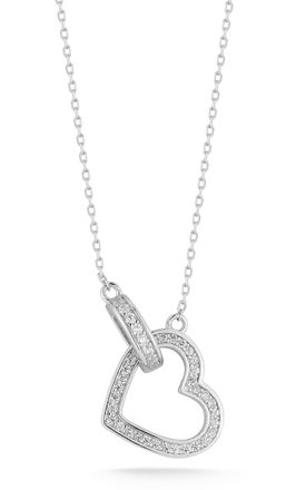 Glaze Jewelry Sterling Silver Heart Necklace