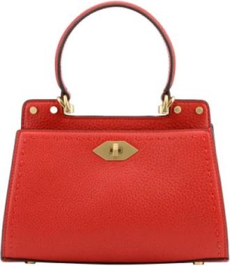 Pourchet Trianon Handtas - Dames - Handtassen - Rood - ONE Size - Leer - Tassen