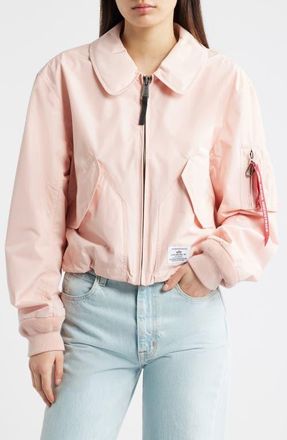 Alpha Industries CWU 36/P Relaxed Flight Jacket in Blush Pink at Nordstrom, Size X-Small