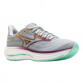 Mizuno Womens Wave Rider Twenty Nine Sneaker In Harbor Mist-Dark Purple