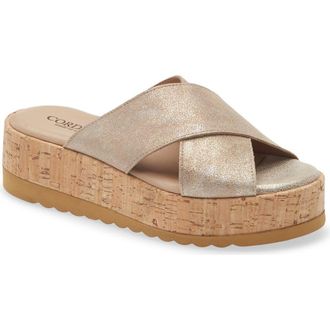 Cordani Kali Platform Slide Sandal in Granito Corda at Nordstrom, Size 5.5Us