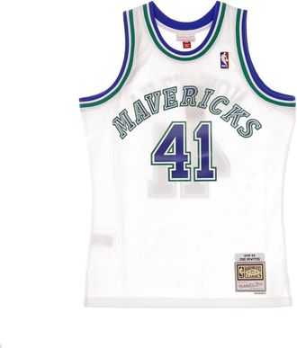 Mitchell & Ness Swingman Jersey Hardwood Classics No 41 Dirk Nowitzki 1998-99 - Heren - Fitness - Veelkleurig - S - Polyester - Fitness