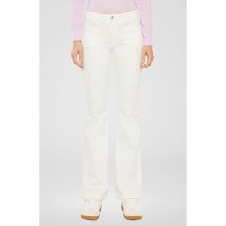 Kancan Yamilet Mid Rise Bootcut Jeans in White at Nordstrom, Size 24