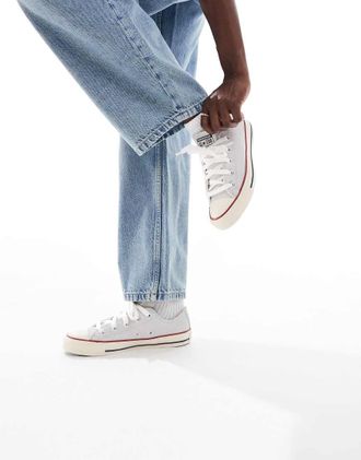 Converse Chuck Taylor All Star Ox - Sneakers azzurre con finiture-Blu