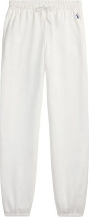 Polo Ralph Lauren Trainingsbroeken met geborduurd logo - Dames - Sweatpants - Wit - M - Katoen - Broeken