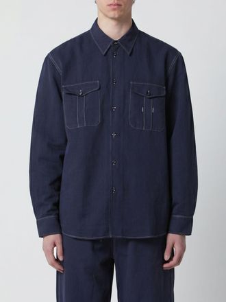 STUDIO NICHOLSON Camicia casual in cotone e lino