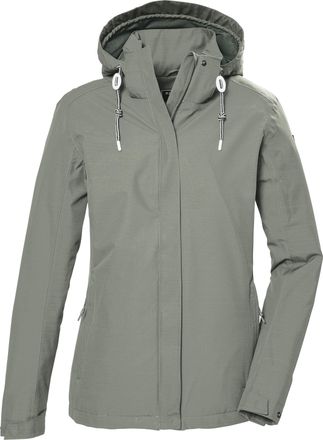 Killtec Outdoorjacke KILLTEC KOS 61 WMN JCKT, Damen, Gr. 34, gr&uuml;n (helloliv), Obermaterial: 100% Polyester;Futter: 100% Polyester, Jacken Outdoorjacke, Funkti