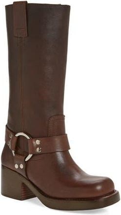 Jeffrey Campbell Reflection Western Boot in Brown Distressed Silver at Nordstrom Rack, Size 9.5