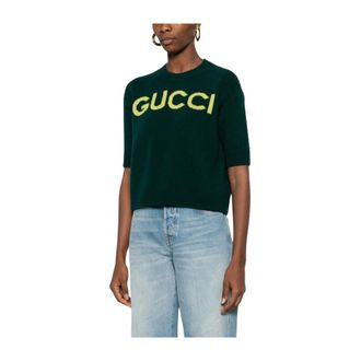 Gucci Mujer, Jerseys, Verde, Talla: S