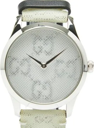 Gucci Pre-owned Watches, male, White, Size: ONE SIZE Pre-owned Vintage Wristwatch