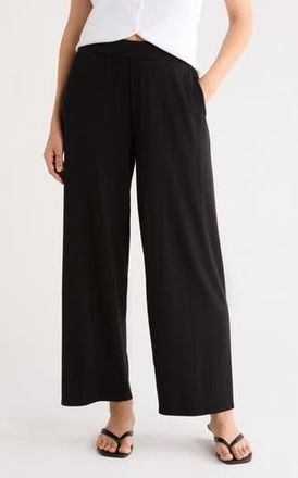 Eileen Fisher Woven Straight Leg Pants in Black at Nordstrom Rack, Size Xx-Small