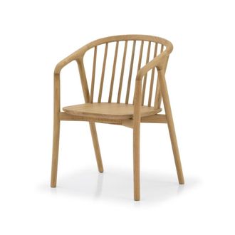 Woodek Silla en roble, asiento beige