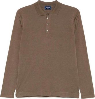 Drumohr Long Sleeve Polo