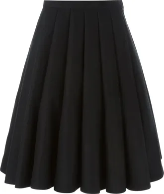 Junya Watanabe pleated skirt - Zwart