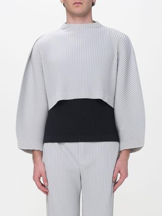 Homme Pliss&eacute; Issey Miyake Maglia cropped girocollo Homme Plisse Issey Miyake in crepe