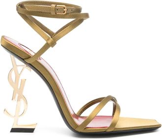Saint Laurent 110 mm Opyum sandalen - Groen