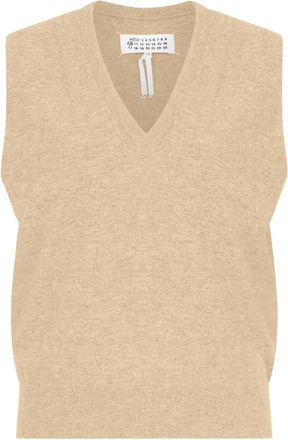 Maison Margiela Canotta con scollo a V - Toni neutri