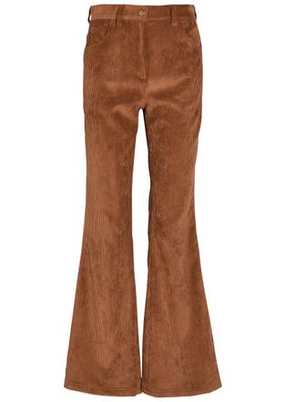 Moncler Flared-leg Corduroy Trousers - Brown - 38 (UK6 / XS)