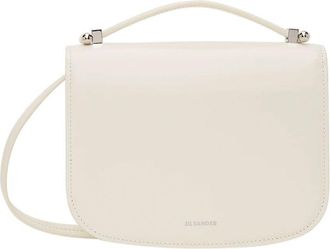 Jil Sander Leather off-white Small Taos Bag