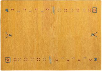 Beliani Beliani - Alfombra Gabbeh De Lana Multicolor 160 X 230 Cm Hecho A Mano Patr&oacute;n Geom&eacute;trico Akalan