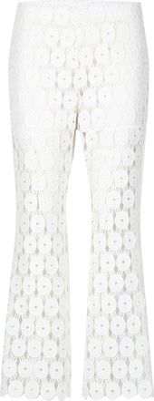 Erika Cavallini Semi Couture Trousers White